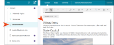 After selecting a file in the Files page it displays on the right side for viewing.