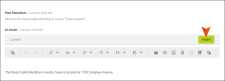 Image showing the Insert button in the AI editor.