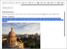 Image showing the location of the AI button in the toolbar.