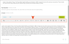 Image showing the toolbar in the AI editor.