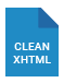 Clean XHTML icon
